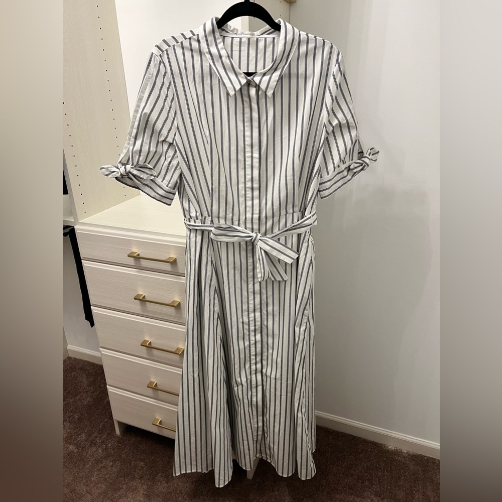 Calvin Klein Cotton Shirt Dress Size 14